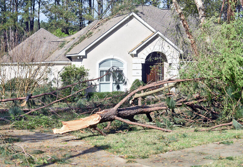 Possible tornado leaves mark on Dothan neighborhood